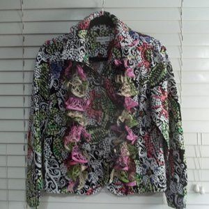 Coldwater Creek - Zip up Jacket, Colorful ** EUC **